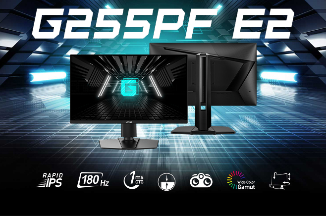 مانیتور ام اس آی مدل G255PF E2 سایز 24.5 اینچ